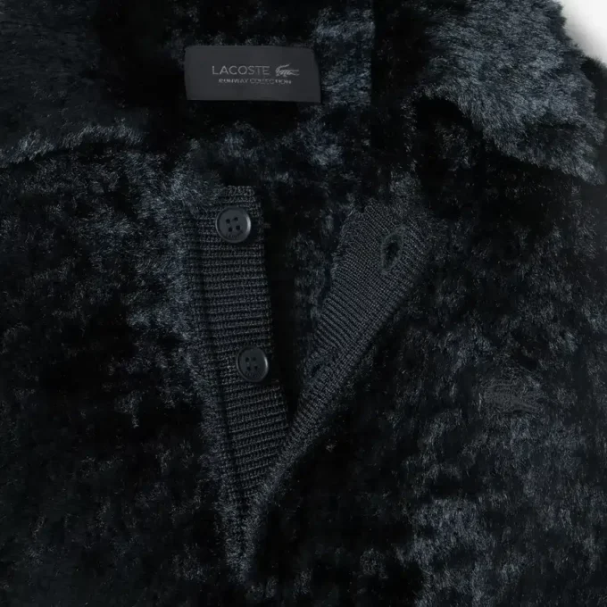Sweter z weluru z kołnierzem Polo z kolekcji Runway Sweter z weluru z kołnierzem Polo z kolekcji Runway