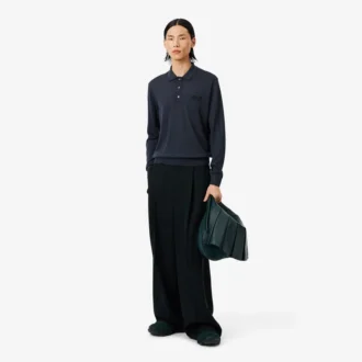 Sweter z wełny merynosowej z kołnierzem Polo z kolekcji Runway Sweter z wełny merynosowej z kołnierzem Polo z kolekcji Runway