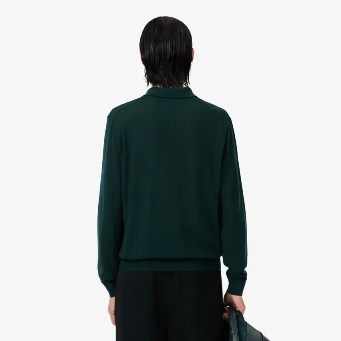 Sweter z wełny merynosowej z kołnierzem Polo z kolekcji Runway