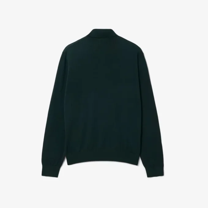 Sweter z wełny merynosowej z kołnierzem Polo z kolekcji Runway