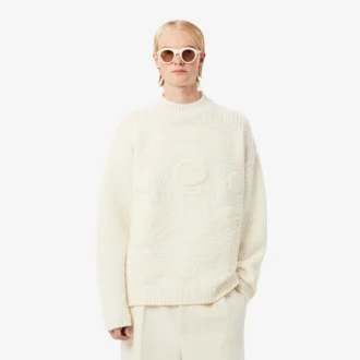 Sweter z wełny z haftowaną naszywką z kolekcji Runway Sweter z wełny z haftowaną naszywką z kolekcji Runway