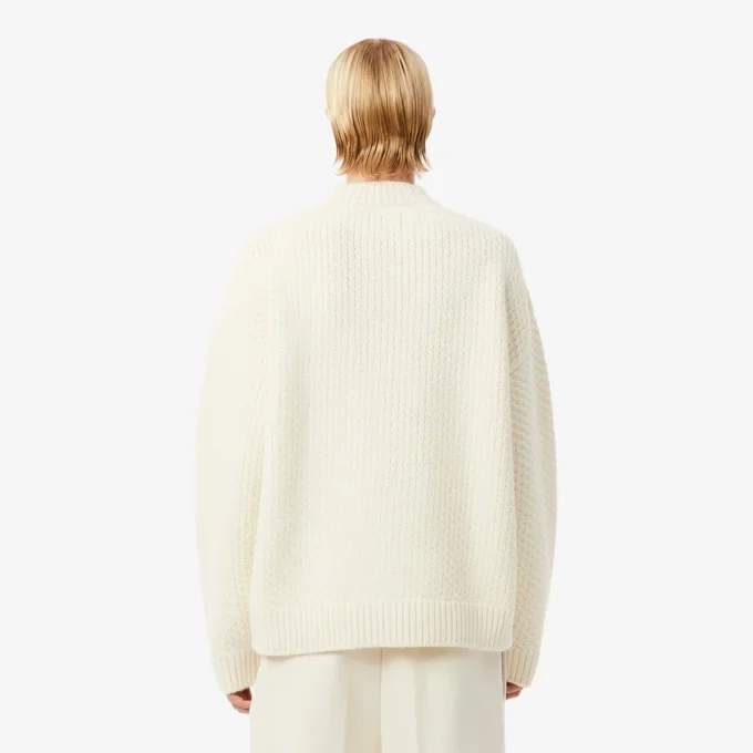 Sweter z wełny z haftowaną naszywką z kolekcji Runway