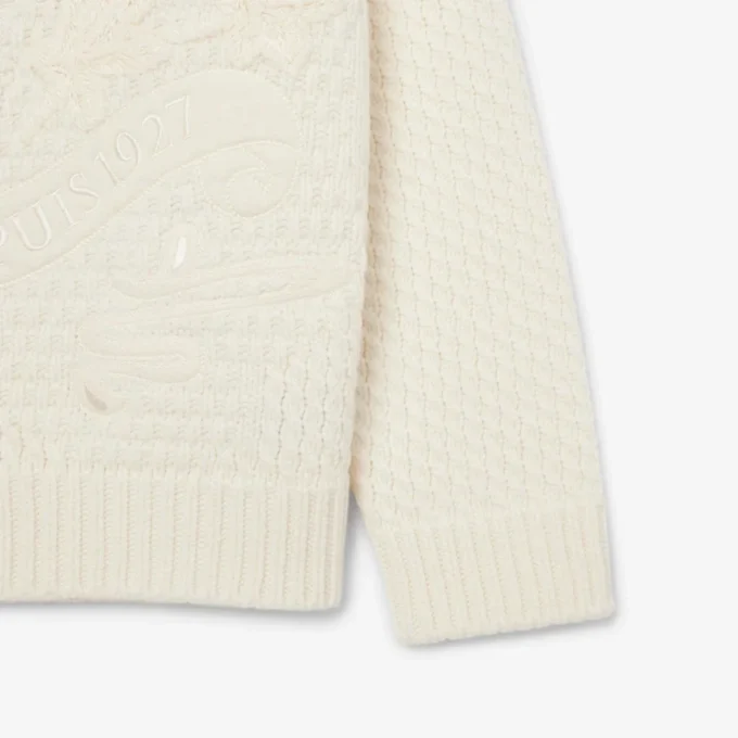 Sweter z wełny z haftowaną naszywką z kolekcji Runway