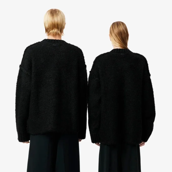 Sweter z wzorem krokodyla w stylu z wybiegu