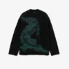 Sweter z wzorem krokodyla w stylu z wybiegu