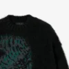 Sweter z wzorem krokodyla w stylu z wybiegu