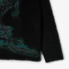 Sweter z wzorem krokodyla w stylu z wybiegu