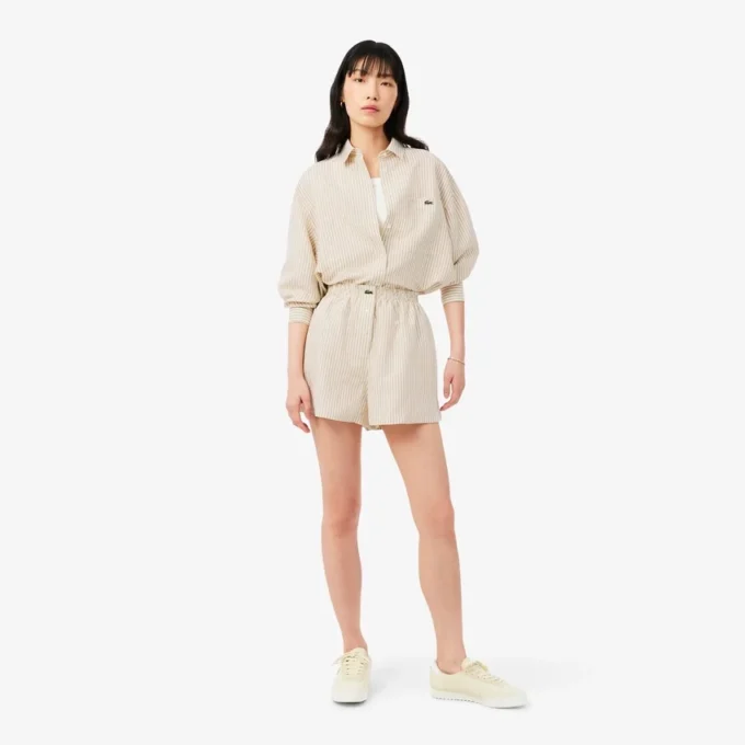 Szorty oversize z mieszanki lnu The Blend Szorty oversize z mieszanki lnu The Blend