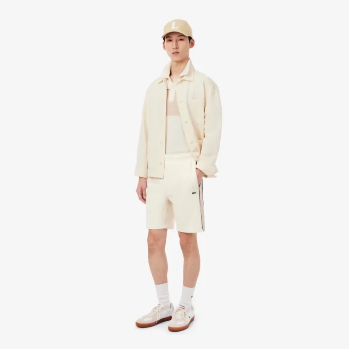 Szorty z polaru o regularnym kroju w stylu colorblock Szorty z polaru o regularnym kroju w stylu colorblock