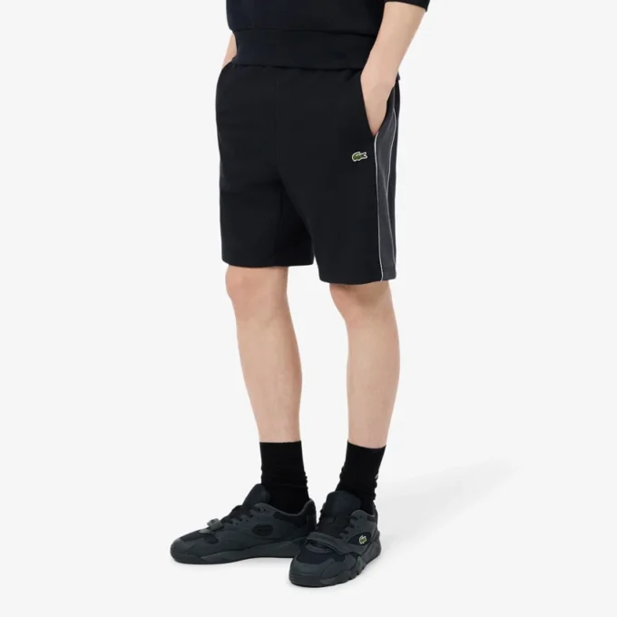 Szorty z polaru o regularnym kroju w stylu colorblock Szorty z polaru o regularnym kroju w stylu colorblock