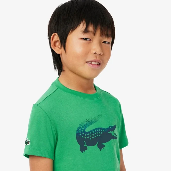 T-shirt dziecięcy Lacoste X Daniil Medvedev Ultra Dry