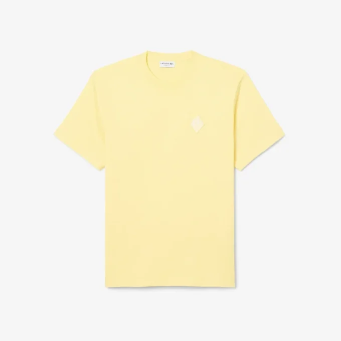 T-shirt o klasycznym kroju z dużą naszywką T-shirt o klasycznym kroju z dużą naszywką