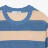 T-shirt z dzianiny siateczkowej w paski T-shirt z dzianiny siateczkowej w paski