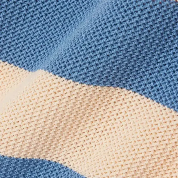 T-shirt z dzianiny siateczkowej w paski T-shirt z dzianiny siateczkowej w paski