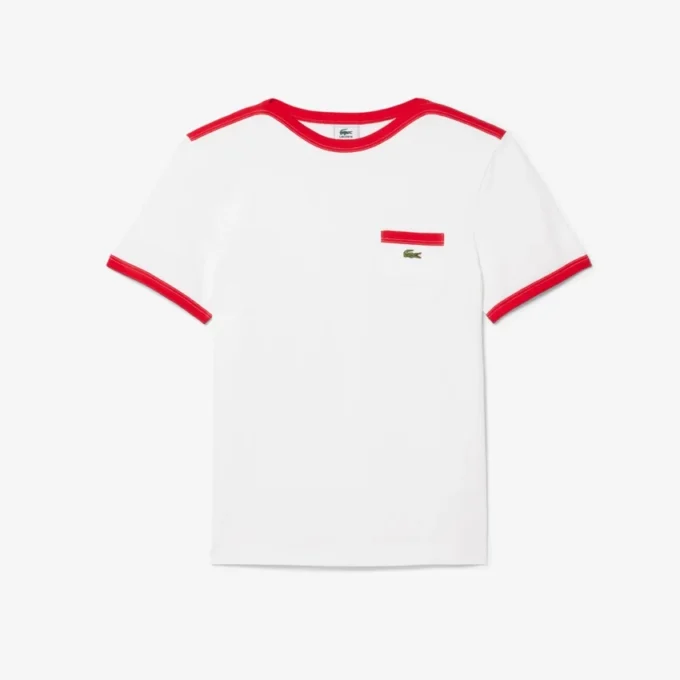 T-shirt z grubej bawełny z detalem w postaci kieszeni T-shirt z grubej bawełny z detalem w postaci kieszeni