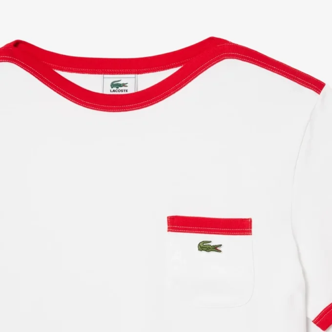 T-shirt z grubej bawełny z detalem w postaci kieszeni T-shirt z grubej bawełny z detalem w postaci kieszeni