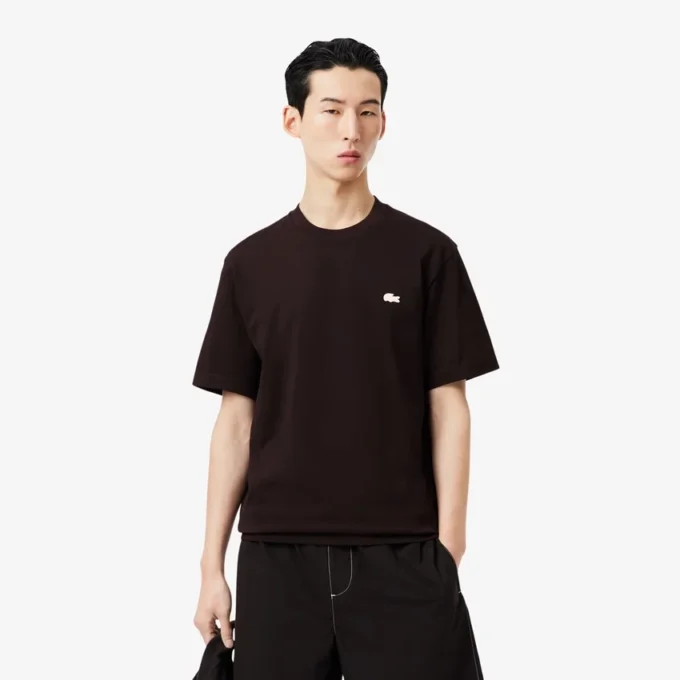 T-shirt z grubej bawełny z nadrukiem T-shirt z grubej bawełny z nadrukiem