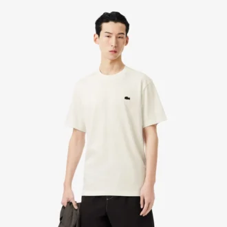 T-shirt z grubej bawełny z nadrukiem