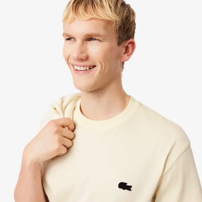 T-shirt z grubej bawełny z nadrukiem T-shirt z grubej bawełny z nadrukiem