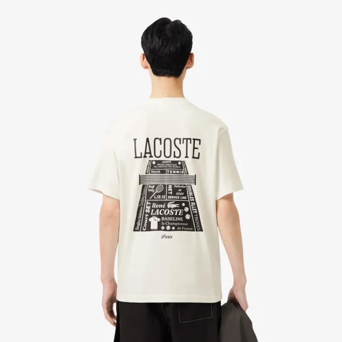 T-shirt z grubej bawełny z nadrukiem T-shirt z grubej bawełny z nadrukiem