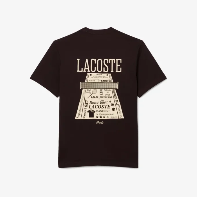 T-shirt z grubej bawełny z nadrukiem T-shirt z grubej bawełny z nadrukiem