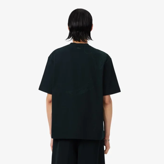 T-shirt z haftowanym krokodylem z kolekcji Runway T-shirt z haftowanym krokodylem z kolekcji Runway