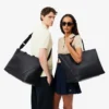 Torba weekendowa Lacoste Club z ziarniastej skóry Torba weekendowa Lacoste Club z ziarniastej skóry