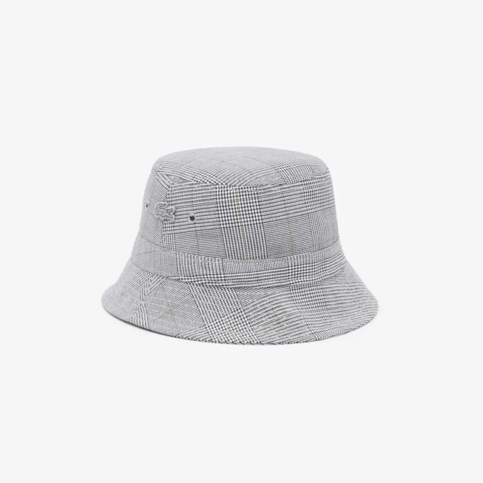 Unisexowa bawełniana czapka typu bucket z dwustronną kratą Unisexowa bawełniana czapka typu bucket z dwustronną kratą