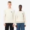 Unisexowy sweter z prążkowanej bawełny z naszywką Unisexowy sweter z prążkowanej bawełny z naszywką