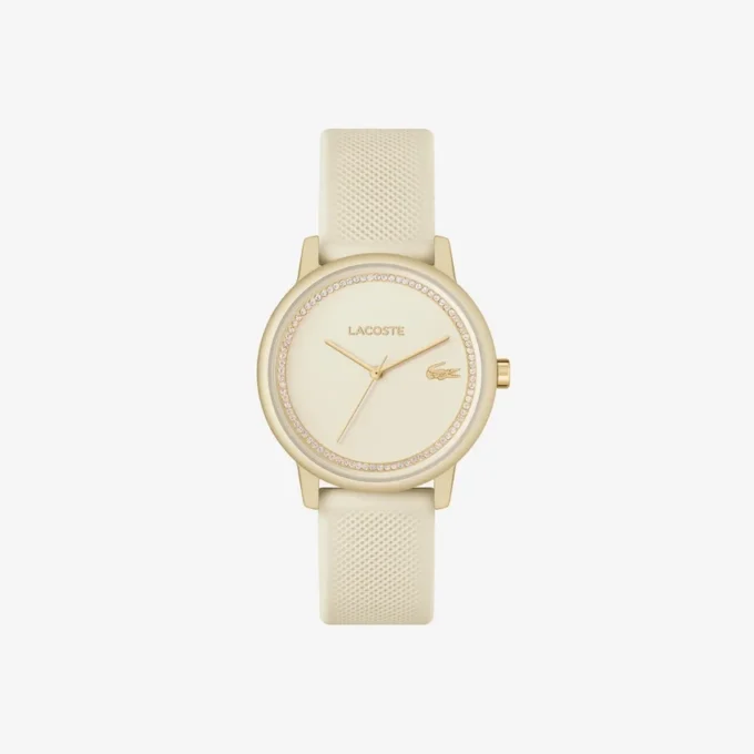 Zegarek Lacoste.12.12 Go 3 Hands Champagne z silikonowym paskiem Zegarek Lacoste.12.12 Go 3 Hands Champagne z silikonowym paskiem