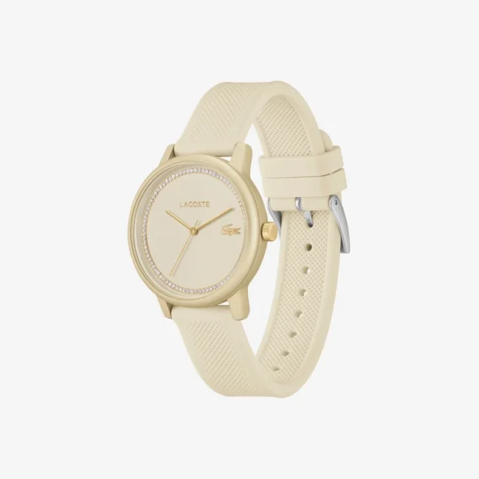 Zegarek Lacoste.12.12 Go 3 Hands Champagne z silikonowym paskiem Zegarek Lacoste.12.12 Go 3 Hands Champagne z silikonowym paskiem
