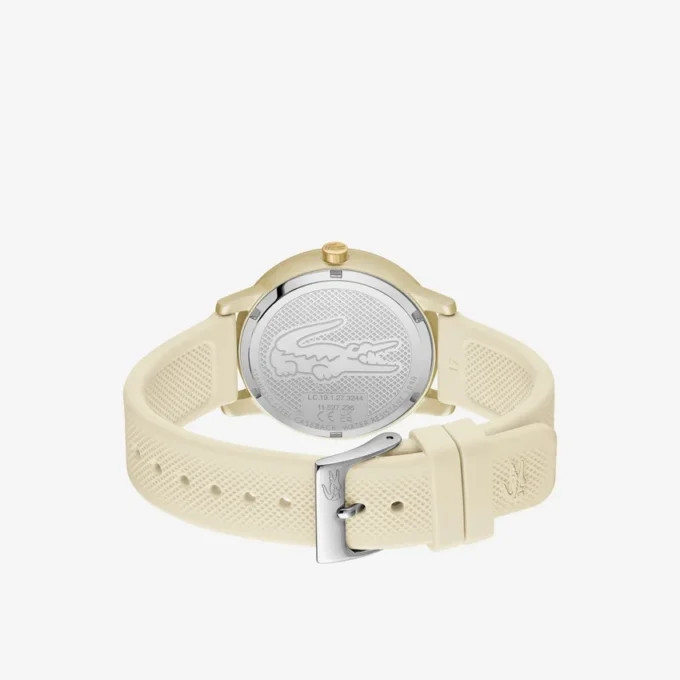 Zegarek Lacoste.12.12 Go 3 Hands Champagne z silikonowym paskiem Zegarek Lacoste.12.12 Go 3 Hands Champagne z silikonowym paskiem