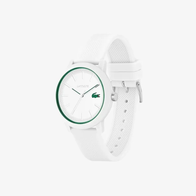 Zegarek Lacoste.12.12 z białym silikonowym paskiem Zegarek Lacoste.12.12 z białym silikonowym paskiem