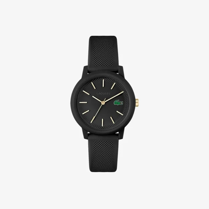 Zegarek Lacoste.12.12 z czarnym silikonowym paskiem Zegarek Lacoste.12.12 z czarnym silikonowym paskiem