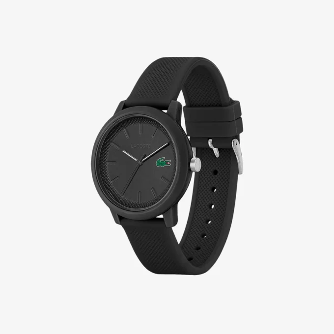 Zegarek Lacoste.12.12 z czarnym silikonowym paskiem Zegarek Lacoste.12.12 z czarnym silikonowym paskiem