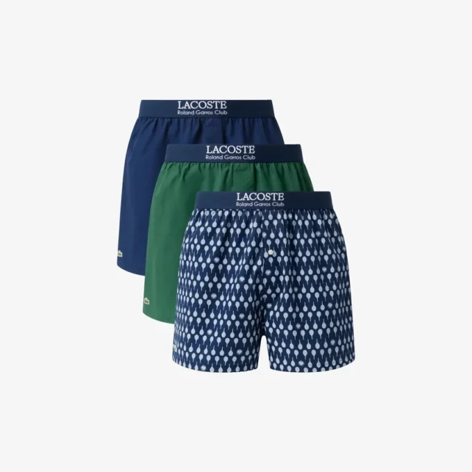 Zestaw 3 par bokserek z edycji Roland Garros Zestaw 3 par bokserek z edycji Roland Garros